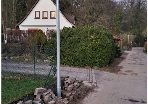 Installation Beleuchtung Wiesengrund